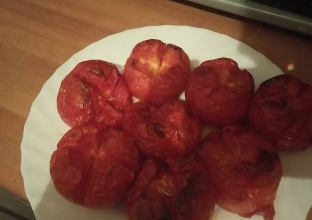 tomates asados en el horno