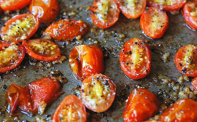 tomates cherry al horno
