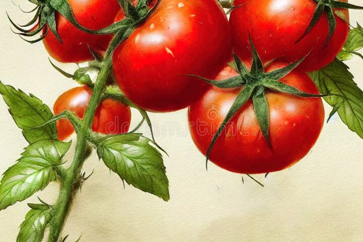 tomates frescos y coloridos